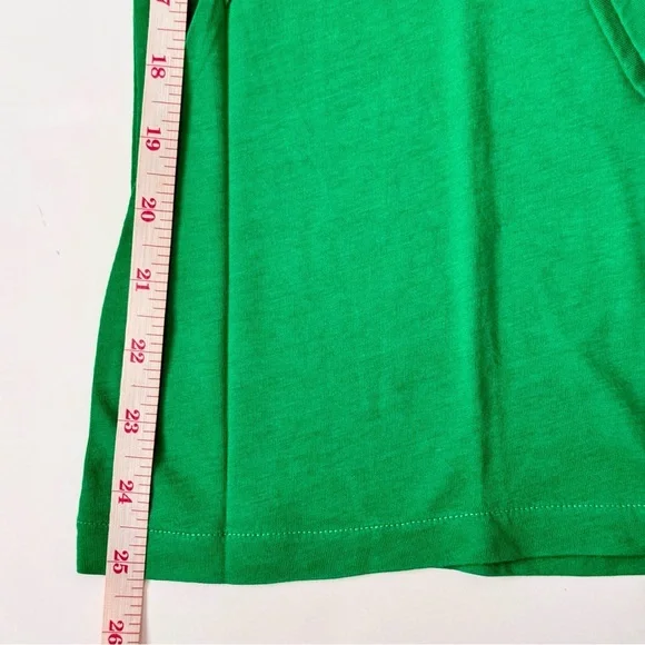 J.Crew Cotton Tissue Turtleneck Long Sleeve Top Kelly Green M - Picture 6 of 7